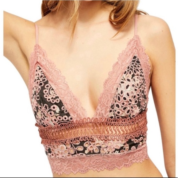 S NWT Free People Emma Soft Bralette Longline Bra - Picture 2 of 13